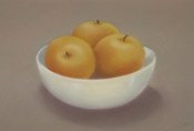 Asian Pears in White Bowl